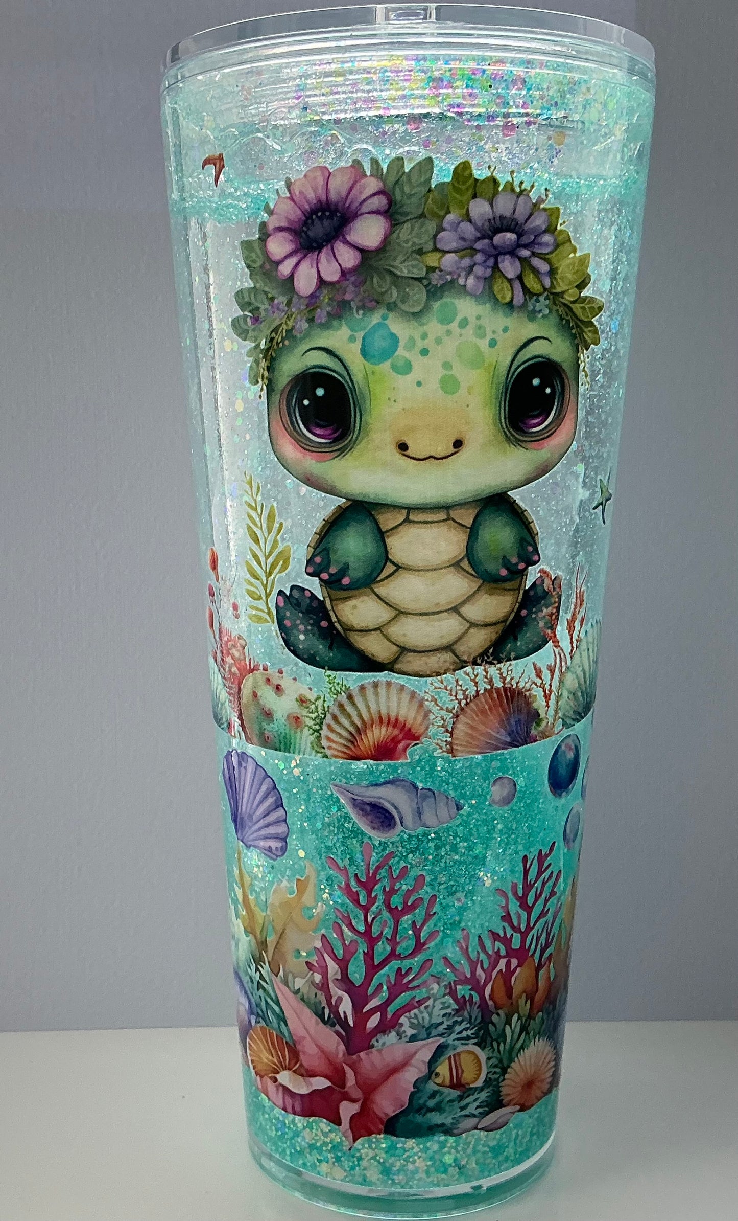 24oz Snowglobe Tumbler