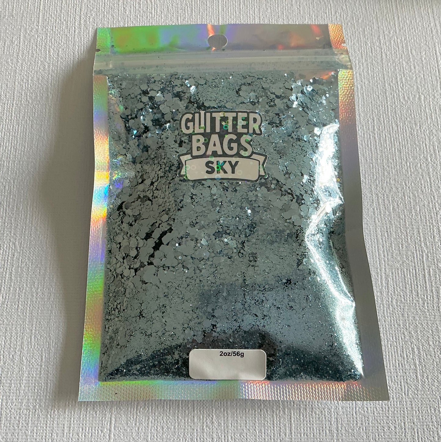 Sky Blue Chunky Glitter Mix Bag