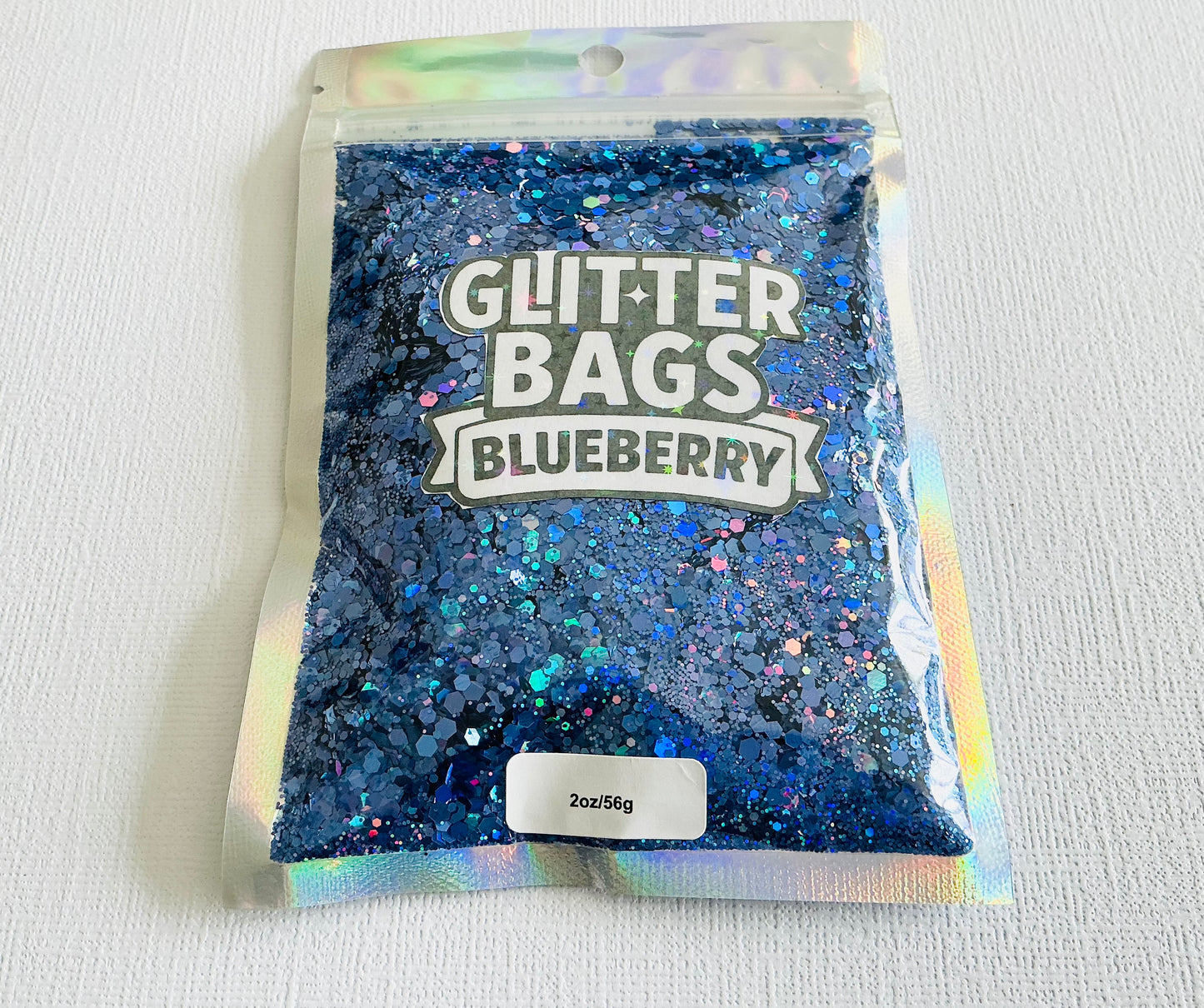 Holographic Laser Blueberry - Royal Blue