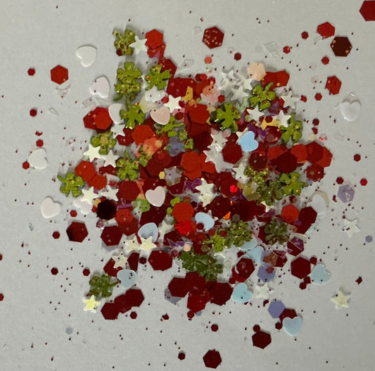 Festive Shape & Glitter Mix