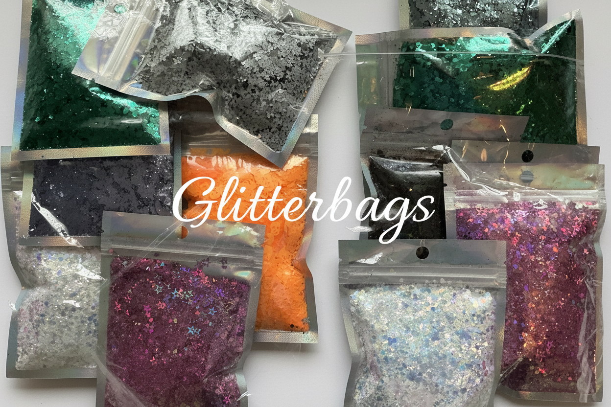Glitter Bags Bundle with White Background
