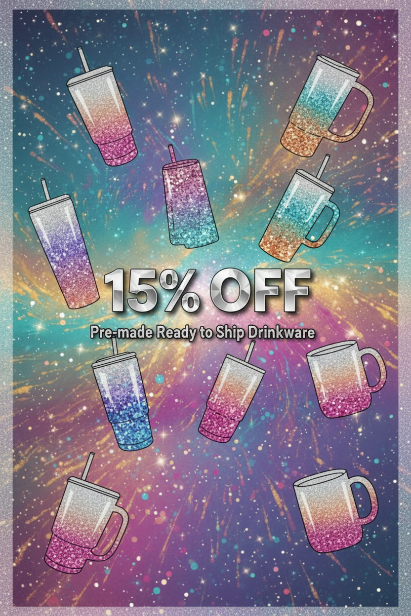 Resized drinkware promotion banner