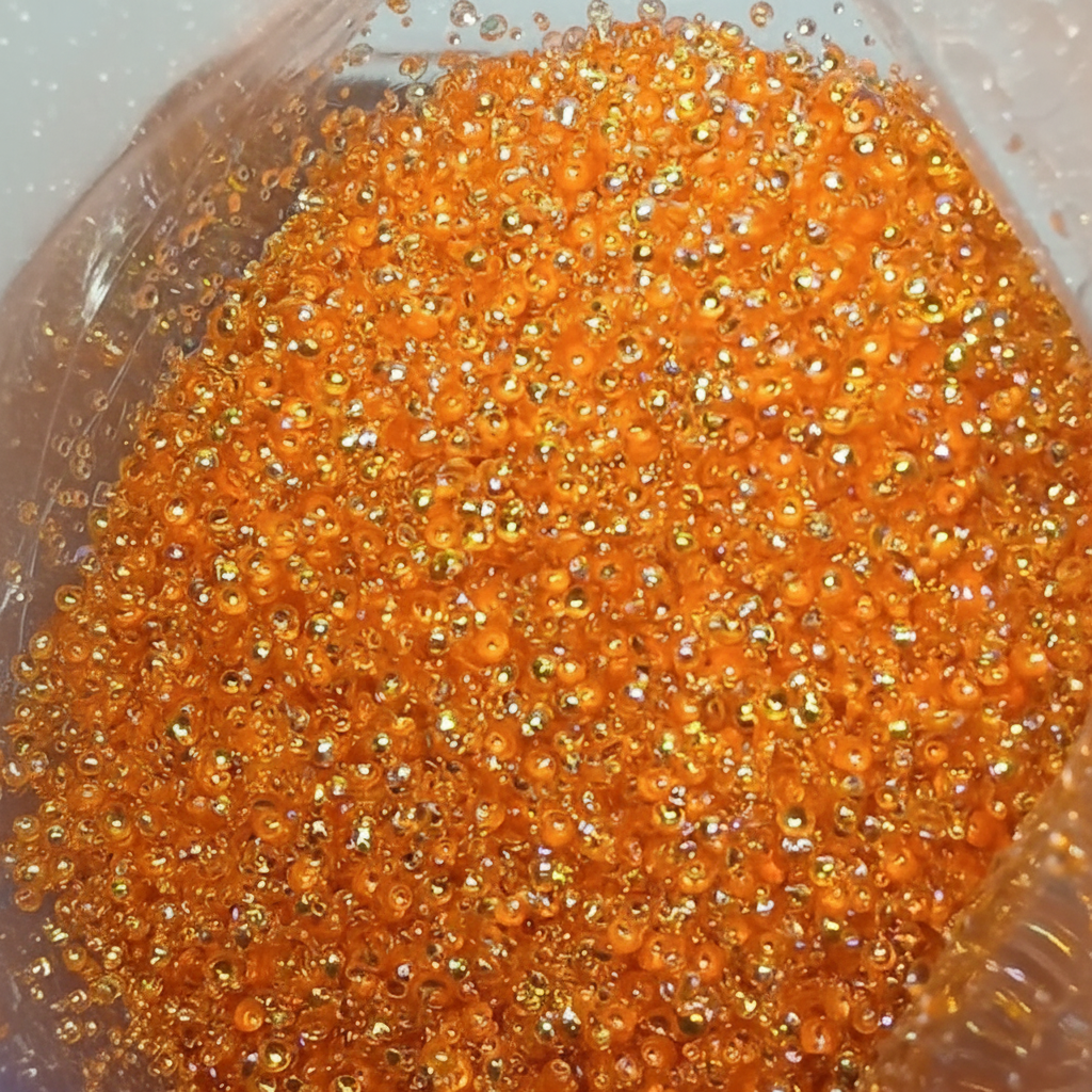 Sunset Bubble Glitter White Background